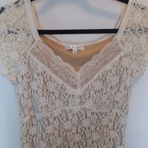 CAbi Lace Top Size Large